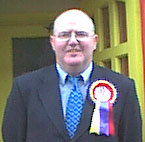 David Kerr campaigning on the doorsteps of West Belfast
