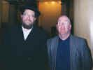 Rabbi Mayer Schiller and Ulster Nation editor, David Kerr in Belfast, July 13th 2000.