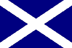 The Saltire - Cross of St Andrew.