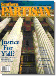 Southern Partisan cover Vol XXI, Third Quarter 2001.  Justice for Y'all?