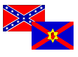 Confederate and Ulster National Flags - both pay homage to St Andrew of Scotland.